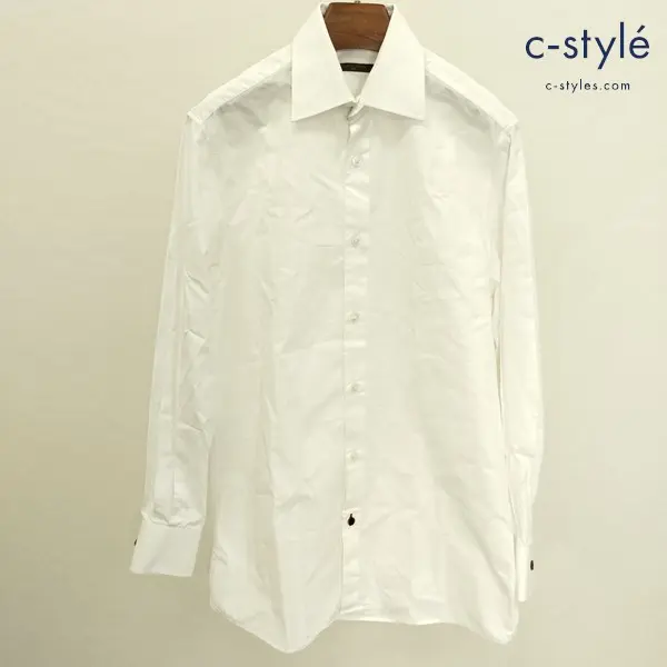LOUIS VUITTON ルイヴィトン ドレスシャツ 37 ホワイト 長袖 ワイシャツ