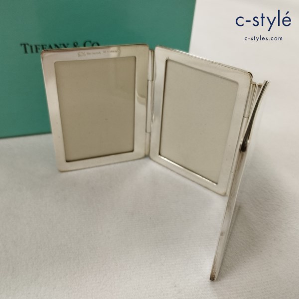 TIFFANY＆Co. ティファニー ミニフォトフレーム シルバー 三つ折り写真立て スターリングシルバー 925