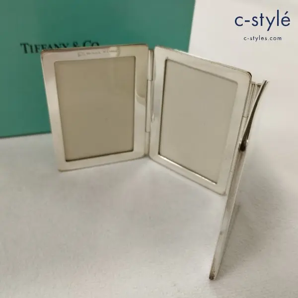 TIFFANY＆Co. ティファニー ミニフォトフレーム シルバー 三つ折り写真立て スターリングシルバー 925
