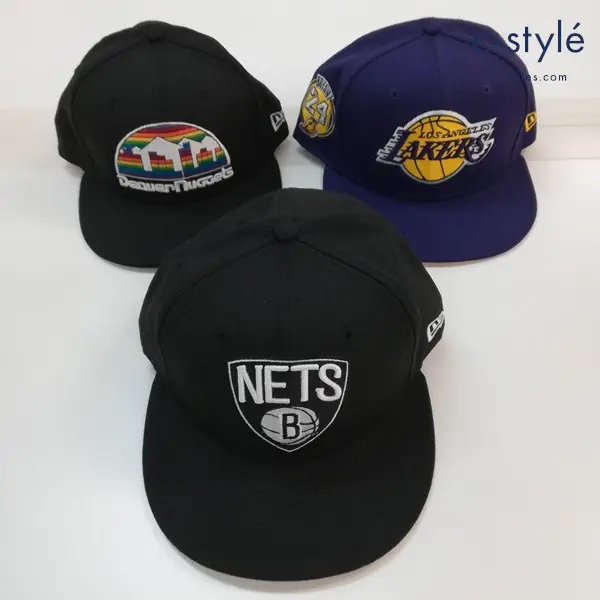 NEW ERA 59FIFTY キャップ 7・1/2 59.6cm レイカーズ ナゲッツ 7・1/4 57.7cm ネッツ 計3点