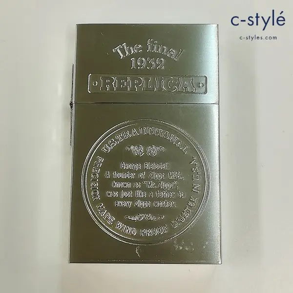 ZIPPO ジッポー 10ミクロン銀仕上 The Final 1932 REPLICA レプリカ オイルライター シルバー 喫煙具