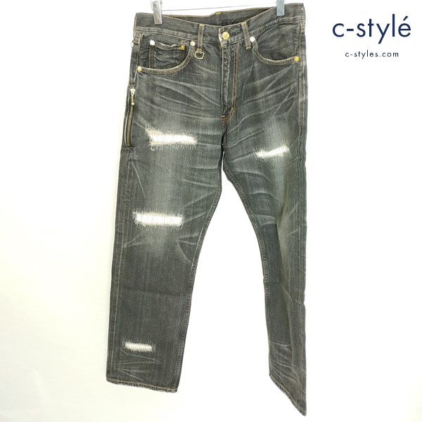 LEVI’S リーバイス fenom 207 nitro metal disco デニムパンツ 32×30 ブラック系 コラボ