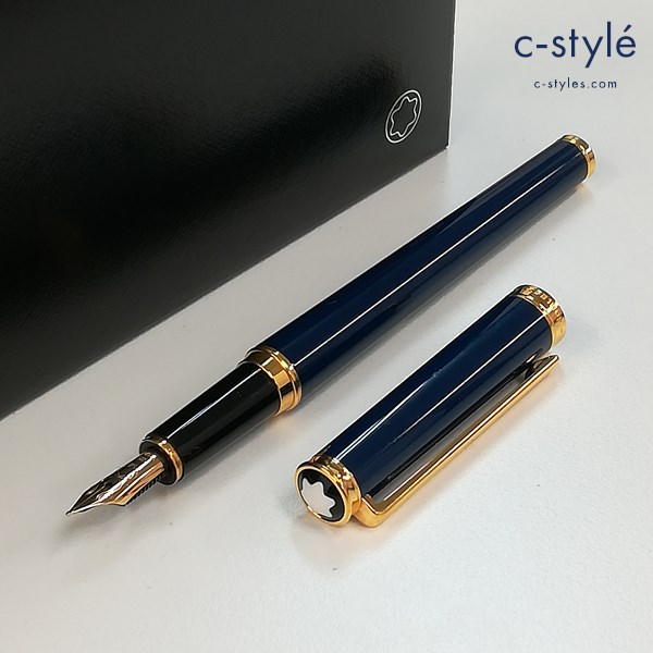 MONTBLANC モンブラン 万年筆 ノブレスオブリージュ 14K ネイビー 文房具 ペン