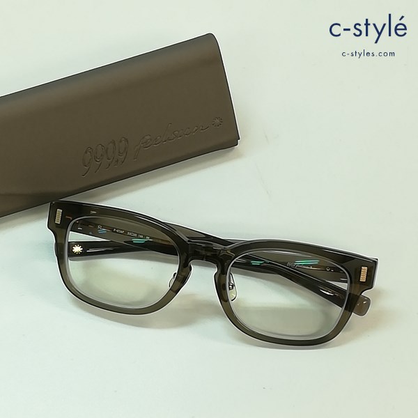 999.9 フォーナインズ F-07AP サングラス 53□20 144 クリアブラウン 度入り アイウェア