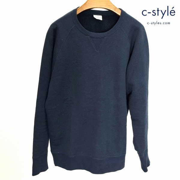 LOOPWHEELER ループウィラー スウェット L ネイビー 日本製 綿100 長袖