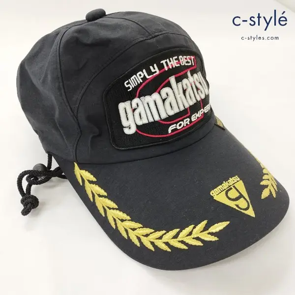 Gamakatu がまかつ キャップ フリー ブラック フィッシング 釣り ナイロン 帽子