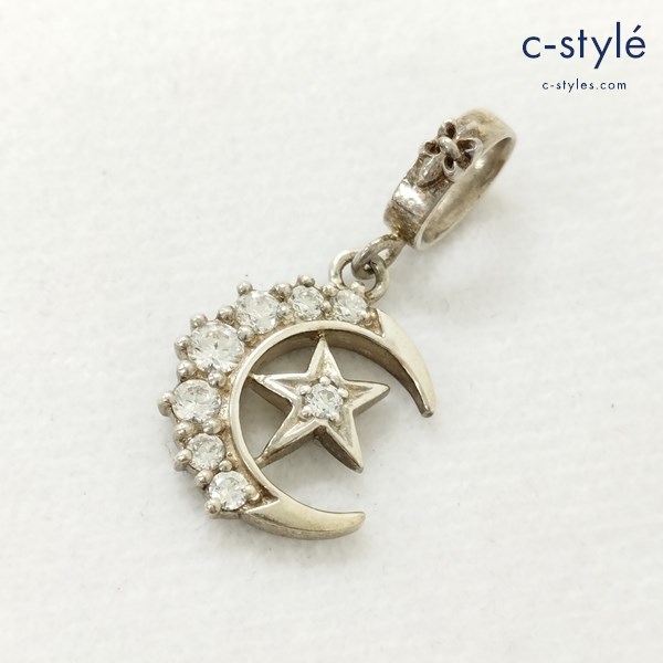 Loree Rodkin ローリーロドキン CRESCENT MOON STAR SILIVER PENDANT ネックレストップ シルバー 925 P080-886