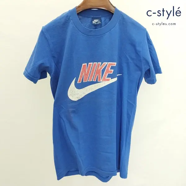 NIKE ナイキ 80S 紺タグ Tシャツ M ブルー