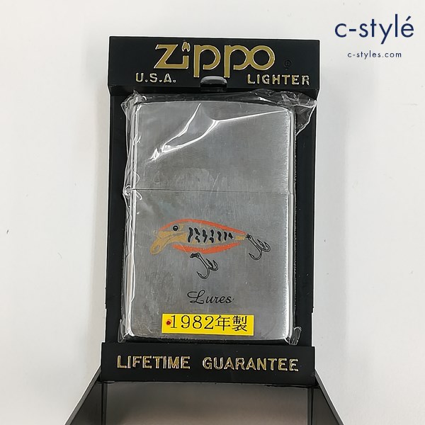 ZIPPO ジッポー 1982年製 Lunes オイルライター シルバー 喫煙具