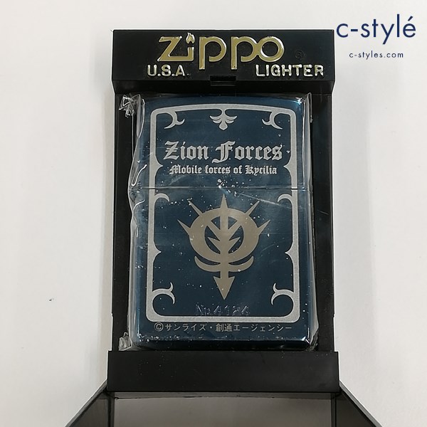 ZIPPO ジッポー 機動戦士ガンダム ジオン軍 オイルライター ブルー 喫煙具