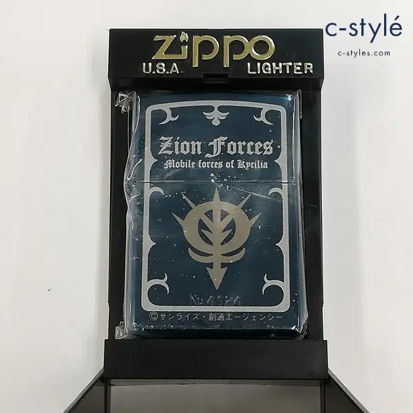 ZIPPO ジッポー 機動戦士ガンダム ジオン軍 オイルライター ブルー 喫煙具
