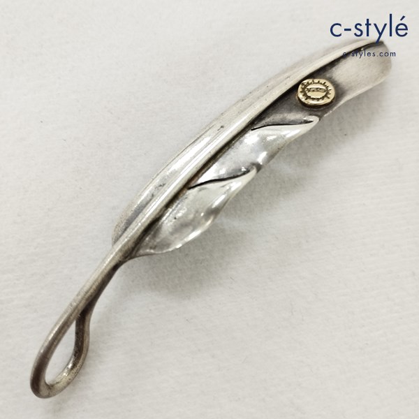 NATIVE SPIRIT ネイティブスピリット ウィングフェザー K18 インゴット付き ペンダントトップ シルバー