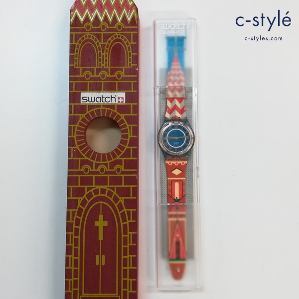swatch スウォッチ Cathedral GN135 Wooden church 腕時計 マルチカラー クォーツ