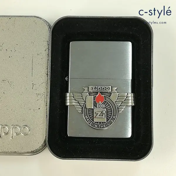 ZIPPO ジッポー MADE IN THE USA PEWTR オイルライター シルバー 喫煙具