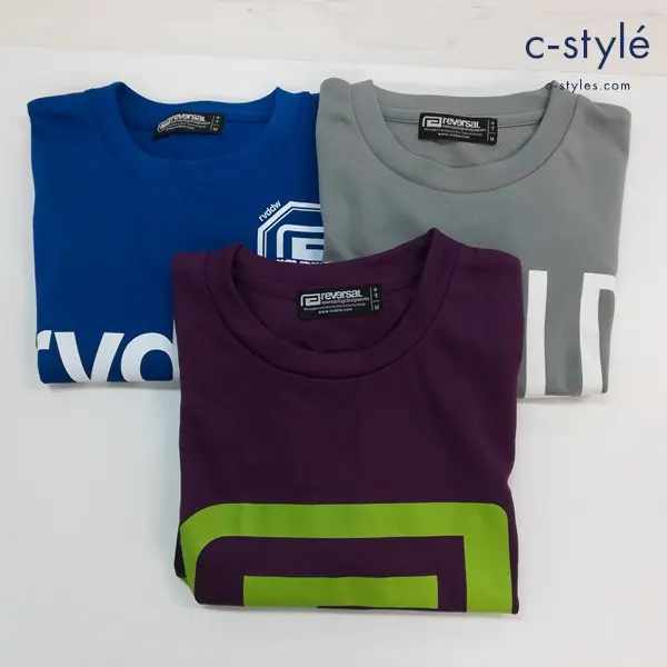 reversal リバーサル メッシュ Tシャツ M 半袖 プリント 計3点