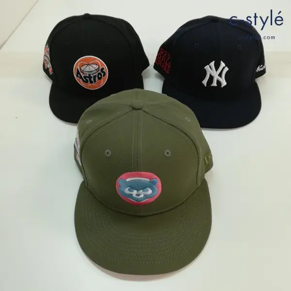 NEW ERA ニューエラ 59FIFTY キャップ 7・1/2 59.6cm MLB ヤンキース アストロズ 他 計3点