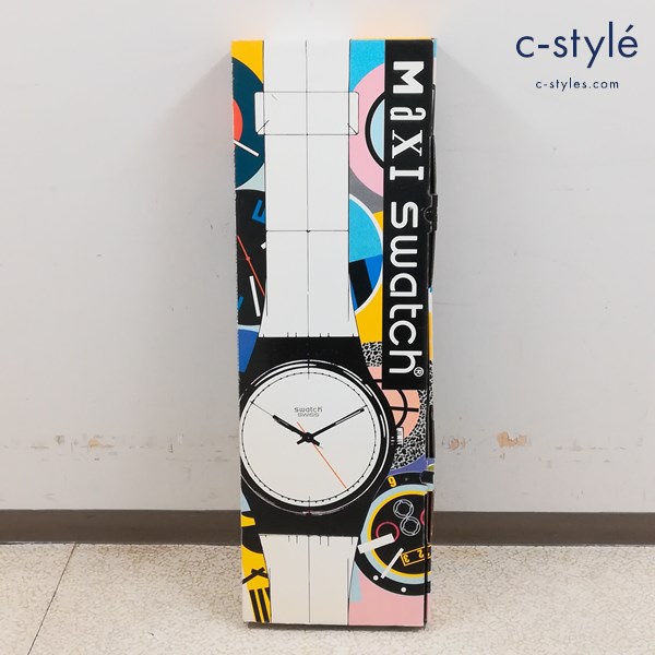swatch スウォッチ MAXI 大型 壁掛け 時計 ブルー マキシ ウォッチ