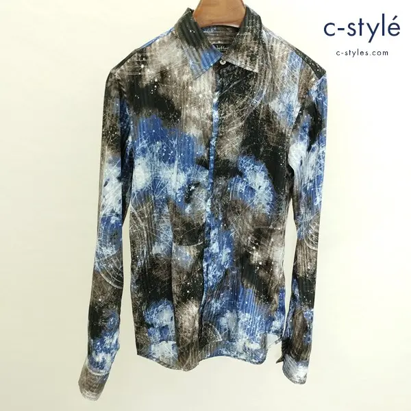 TORNADO MART トルネードマート 長袖シャツ M マルチカラー ネビュラストライプ TSH-7604 日本製