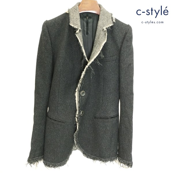 L.G.B. ルグランブルー ツイードジャケット 1 ブラック JK-9/M 日本製