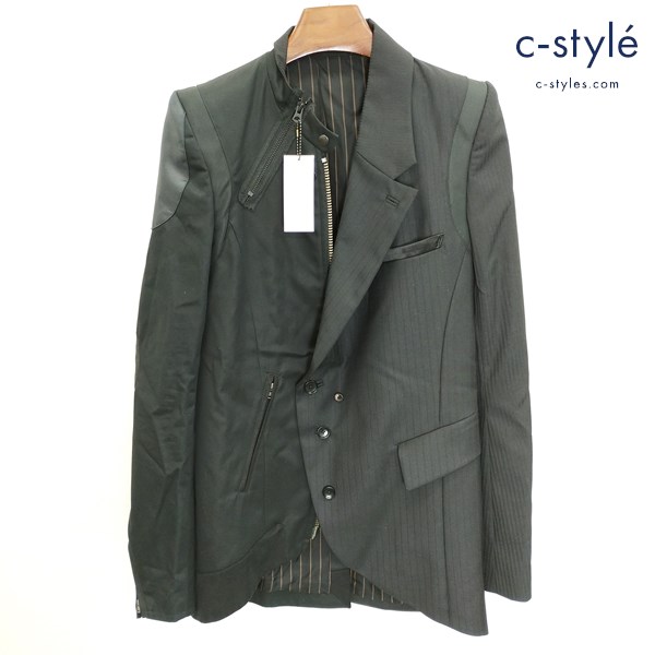 IF SIX WAS NINE イフシックスワズナイン アシンメトリージャケット 1 ブラック JK-JHON WICK/001 日本製