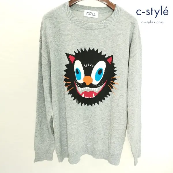 KIDILL キディル ニットセーター F グレー KL098 長袖 クルーネック