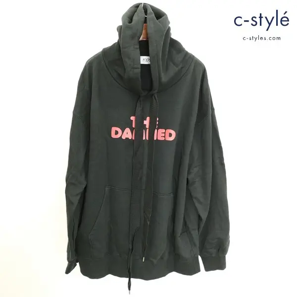 KIDILL キディル プルオーバーパーカー Free ブラック THE DAMNED フーディー KL301 綿100 日本製