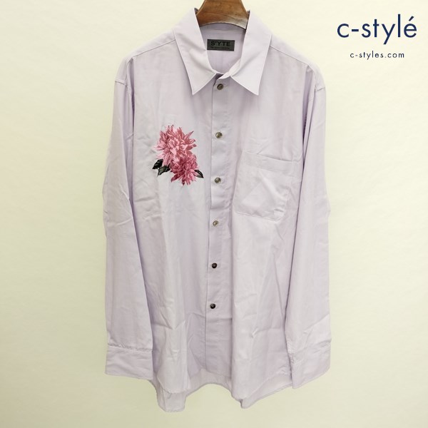 S’YTE サイト コットンブロード刺繍シャツ 3 薄紫色 UT-B35-205 1119 1994SS 日本製
