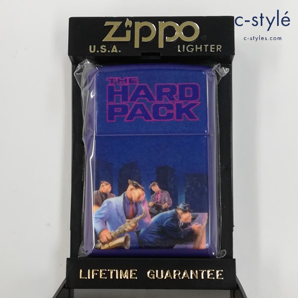 ZIPPO ジッポー CAMEL キャメル THE HARD PACK JAZZ Joe オイルライター パープル 喫煙具