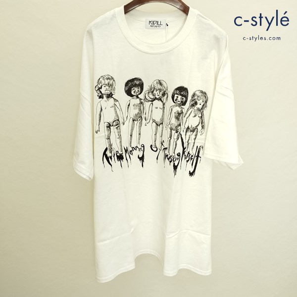 KIDILL キディル Tシャツ Free ホワイト KIDILLDOLL 半袖 綿100 ARCHIVES