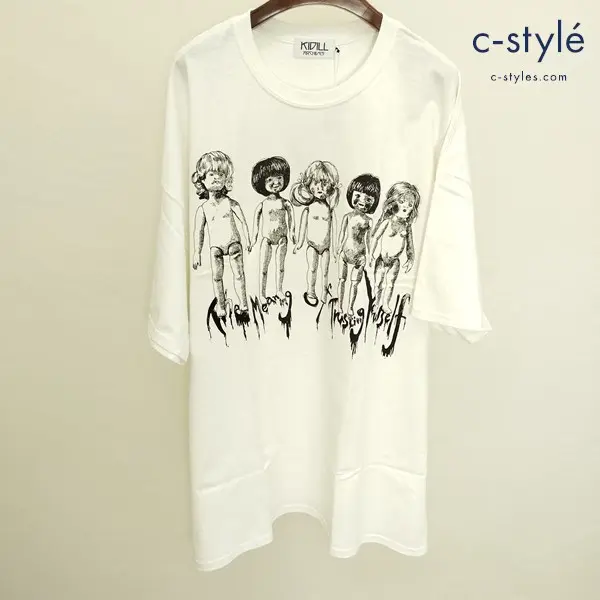 KIDILL キディル Tシャツ Free ホワイト KIDILLDOLL 半袖 綿100 ARCHIVES