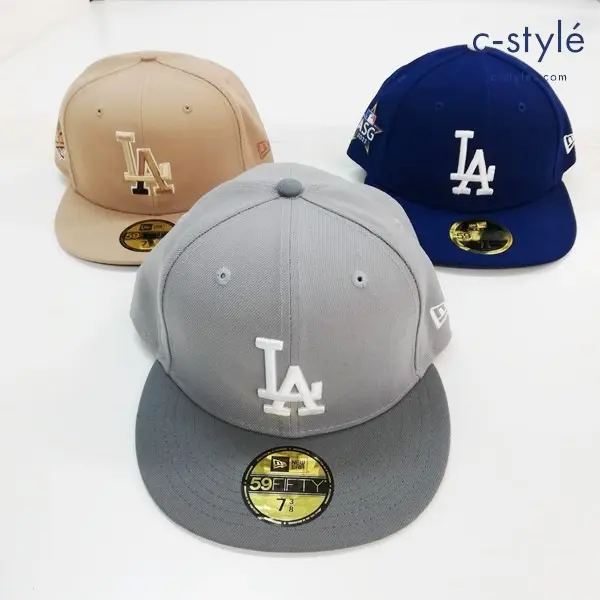NEW ERA ニューエラ 59FIFTY キャップ 7・3/8 58.7cm MLB ロサンゼルス・ドジャース 3種