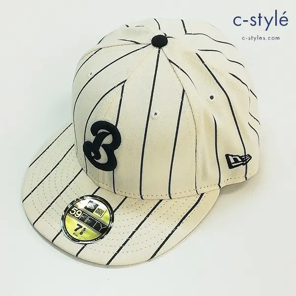NEW ERA ニューエラ キャップ 59FIFTY 7・5/8 61cm アイボリー×ネイビー NPB 横浜ベイスターズ 帽子