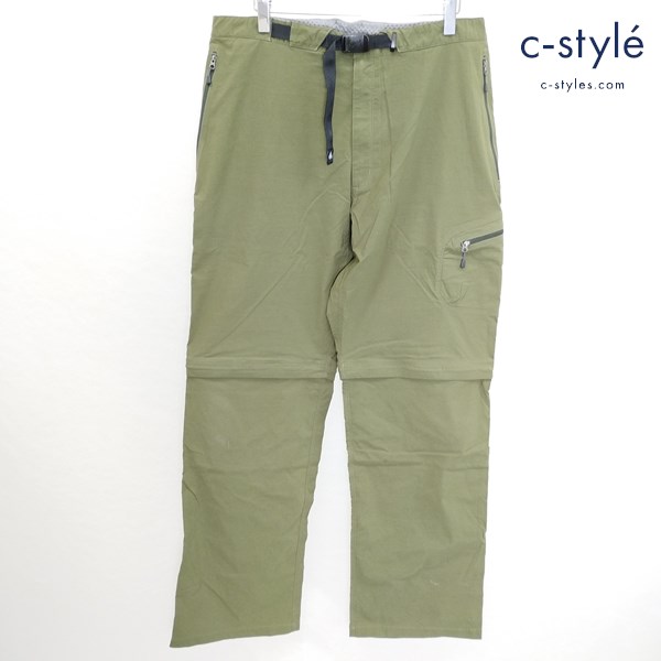 mont-bell モンベル コンバーチブル1/2パンツ XL オリーブ 2WAY 裏地メッシュ 1105404