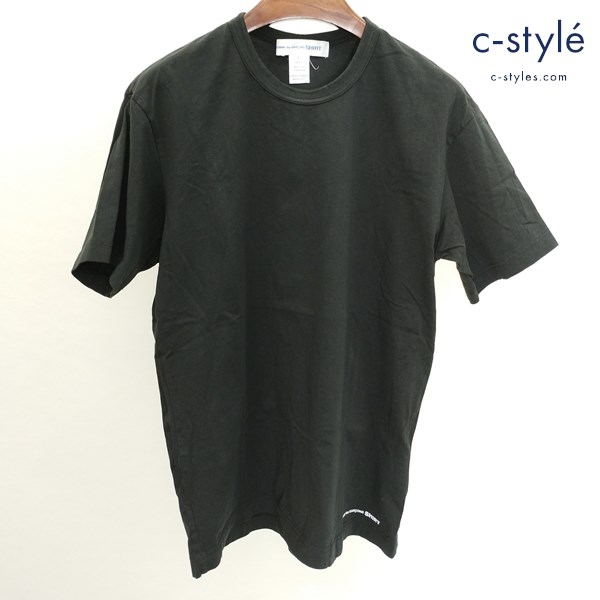 COMME des GARCONS SHIRT 半袖Tシャツ L ブラック カットソー
