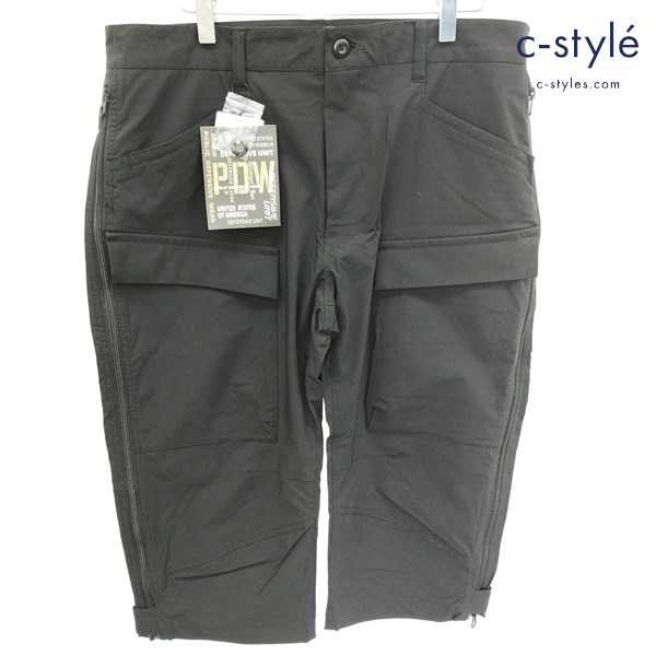 AVIREX アヴィレックス PDW VENTILATION CROPPED PANTS 2XL ブラック 6606003 ショートパンツ