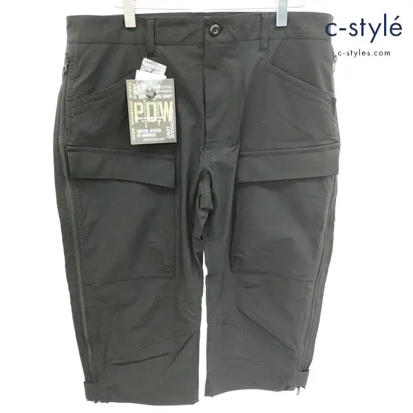 AVIREX アヴィレックス PDW VENTILATION CROPPED PANTS 2XL ブラック 6606003 ショートパンツ