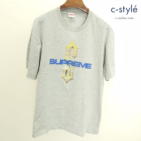 Supreme シュプリーム Diamonds Tee M グレー 半袖 USA製