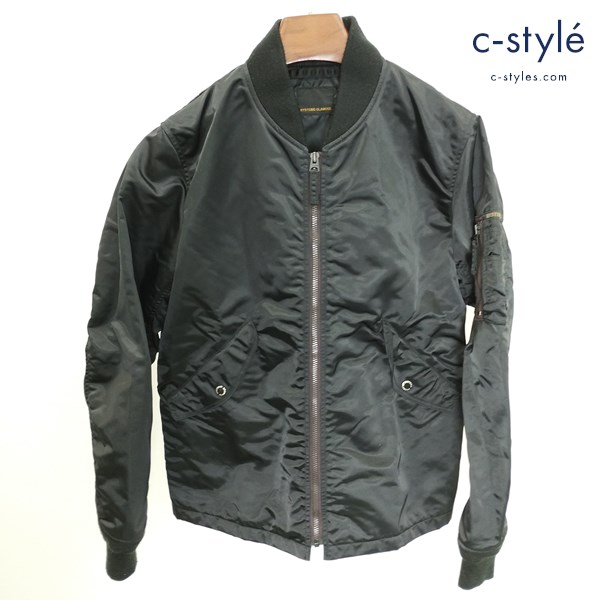 HYSTERIC GLAMOUR MA-1 フライトジャケット M ブラック 0241AB06 ナイロンジャケット 日本製