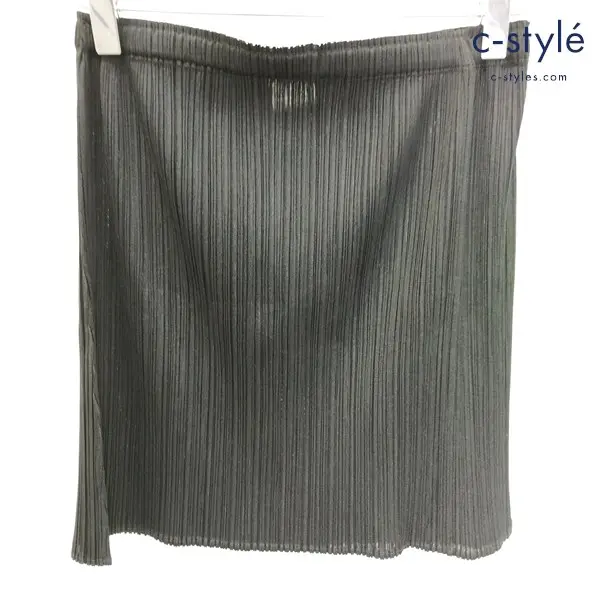 PLEATS PLEASE ISSEY MIYAKE プリーツ ミニスカート F ブラック PP55-JG104 日本製 レディース