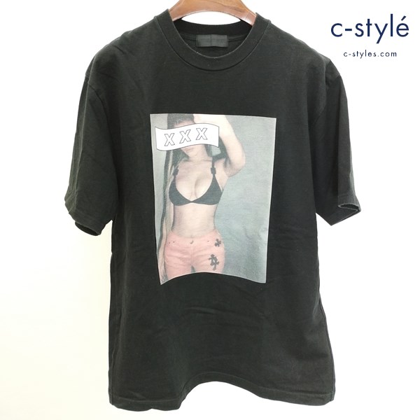 GOD SELECTION XXX ガール S/S Tシャツ M ブラック