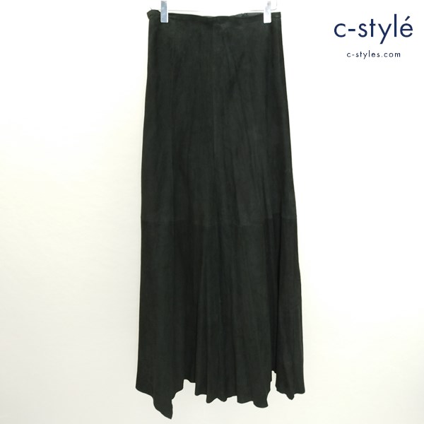 bajra バジュラ レザーロングスカート ONLY ブラック ラムレザー 羊革 レディース