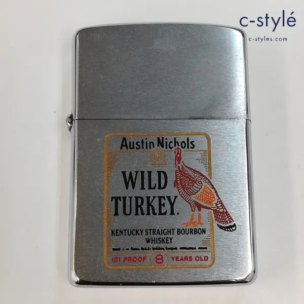 ZIPPO ジッポー WILD TURKEY 1987年 オイルライター シルバー 喫煙具