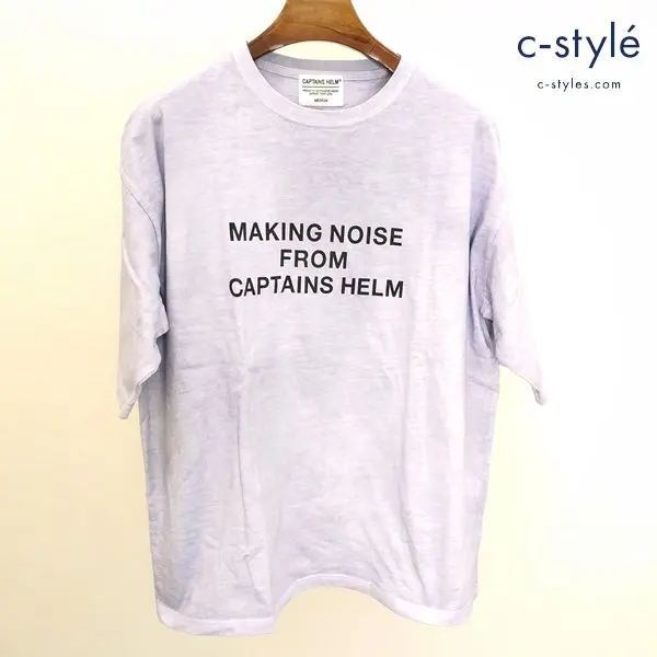 CAPTAINS HELM キャプテンズヘルム ＃MNFT BANDANA TEE Tシャツ M パープル コットン100