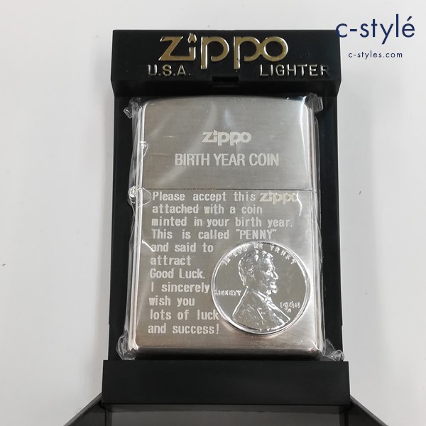 ZIPPO ジッポー BIRTH YEAR COIN オイルライター シルバー 喫煙具