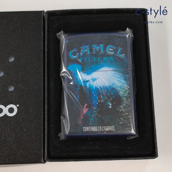 ZIPPO ジッポー CAMEL キャメル 深海 オイルライター ブルー系 喫煙具