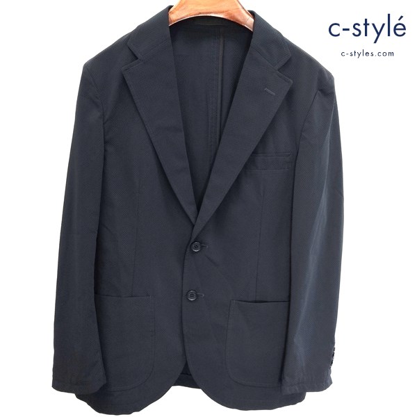 MACKINTOSH PHILOSOPHY TROTTER ソロテックダイヤジャージBOX テーラードジャケット 36R ネイビー 2B