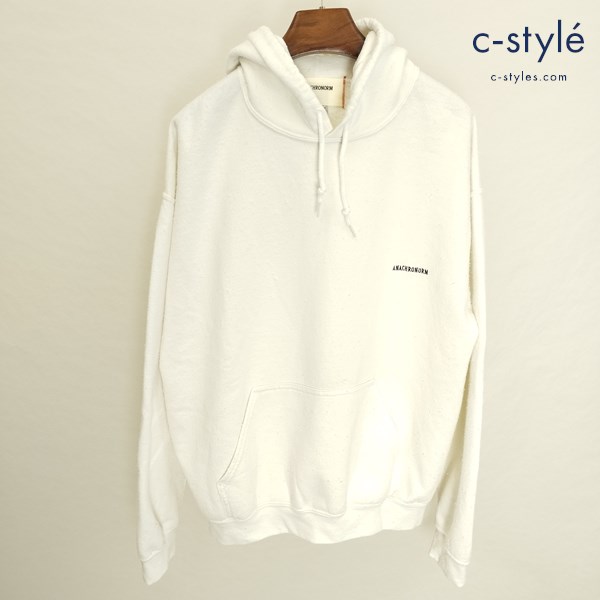 ANACHRONORM アナクロノーム 50/50 NAPPING PARKA L ホワイト フーディー 長袖 ナッピング加工