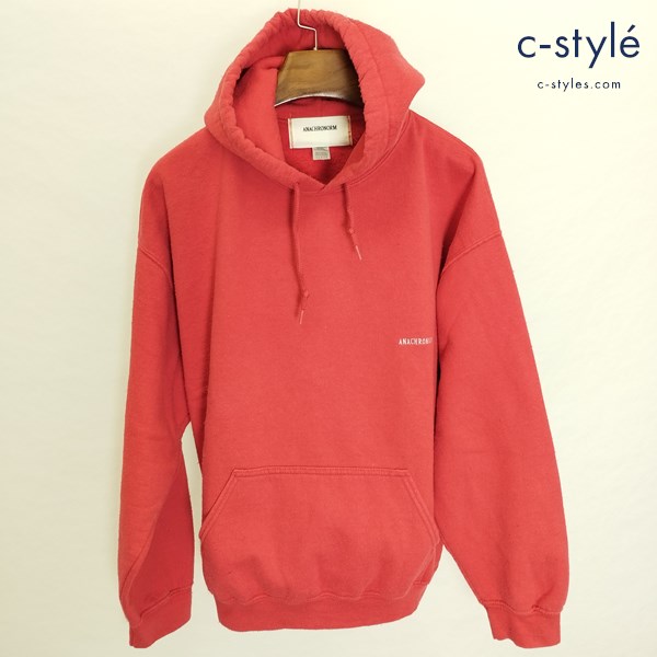 ANACHRONORM アナクローム 50/50 NAPPING PARKA L レッド フーディー 長袖 ナッピング加工