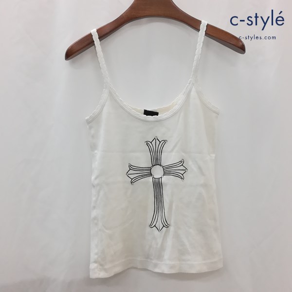 CHROME HEARTS クロムハーツ タンクトップ 白 ノースリーブ レディース