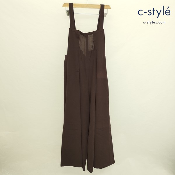 Y’s ワイズ オーバーオール ブラウン サロペット ウール100 日本製 レディース